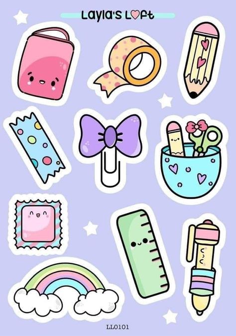 Sticker Design Inspiration, Desain Buklet, Homemade Stickers, Book Crafts Diy, Cute Easy Doodles, Scrapbook Stickers Printable, Bullet Journal Design Ideas, Easy Doodles Drawings, Cute Doodles Drawings