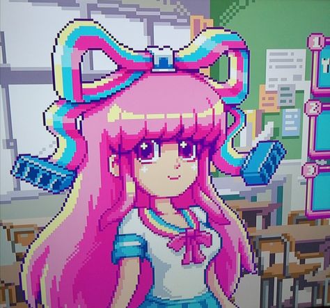 Giffany Gravity Falls Pfp, Giffany Pfp, Giffany Gravity Falls Icon, Gravity Falls Icon, Yandere Aesthetic, Giffany Gravity Falls, Fall Sides, Arte 8 Bits, Cute Little Drawings