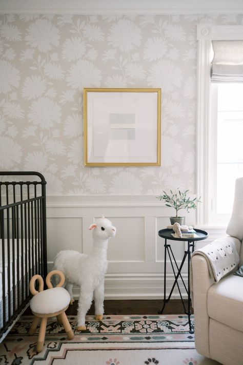 "Father of the Bride" Inspired Nursery | lark & linen #nursery #babygirl #girlsnursery Toy Storage Nursery, Iron Crib, Carpentry Ideas, Nursery Reveal, Love For Me, Finish Work, Stylish Nursery, Linen Interior, Nursery Room Inspiration