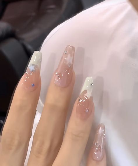 𝘤𝘵𝘵𝘰 Couqutte Nail Ideas, Couqutte Nails, Nail Ideas French Tip, Nail Ideas French, Kawaii Nails, Nails Ideas, Cute Nails, Nail Ideas, Nail Designs