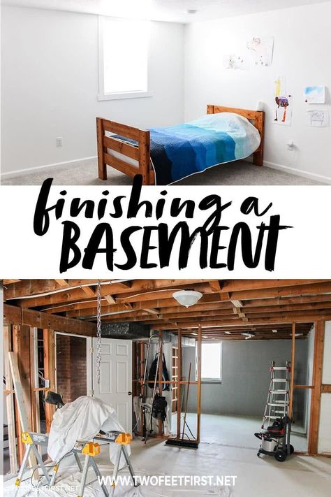 Finishing A Basement, Basement Diy, Cheap Basement Remodel, Basement Finishing, Small Basements, Basement Walls, Basement Bedrooms, Basement Flooring, Unfinished Basement