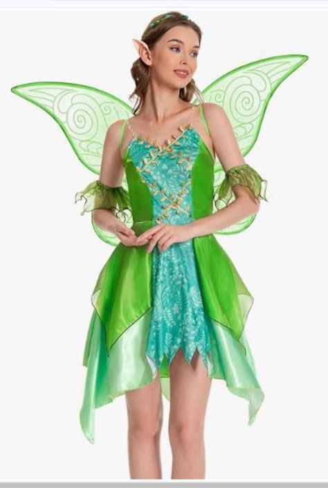 Quality Material: high quality polyester fiber;skin-friendly;breathable; non-toxic, non-allergenic
Full Set Includes: Fairy Dress + Fairy wings + Fairy headpiece + Elf ears
Various Occasions: Appropriate for Halloween, and make you a real stunning fairy princess at other costume parties and dress-up gatherings as well
Good Elasticity: A more elastic and loose fabric that fits most sizes Women Fairy Costume, Wings Headpiece, Fairy Costume Dress, Woodland Fairy Costume, Fairy Princess Dress, Fairy Headpiece, Dress Up Halloween, Wings Fairy, Up Halloween Costumes