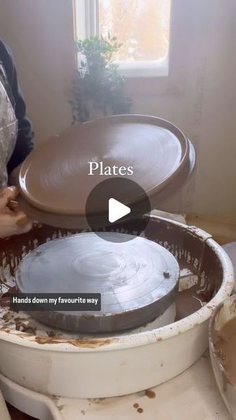 How To Throw A Plate On The Wheel, Pottery Wheel Plate, Throwing Plates On The Wheel, Pottery Plates Ideas, Centering Clay Pottery Wheel, Wheel Thrown Plates, Pottery Plates Handmade, Wheel Thrown Pottery Ideas, Pottery Projects