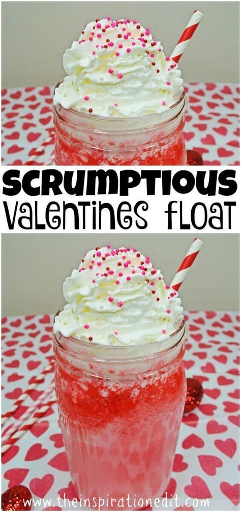 Valentines Day Ice Cream, Strawberry Vanilla Ice Cream, Ice Cream Float Recipes, Ice Cream Float, Valentines Recipes Desserts, Float Recipes, Cocoa Cake, Ice Cream Floats, Low Carb Cheesecake