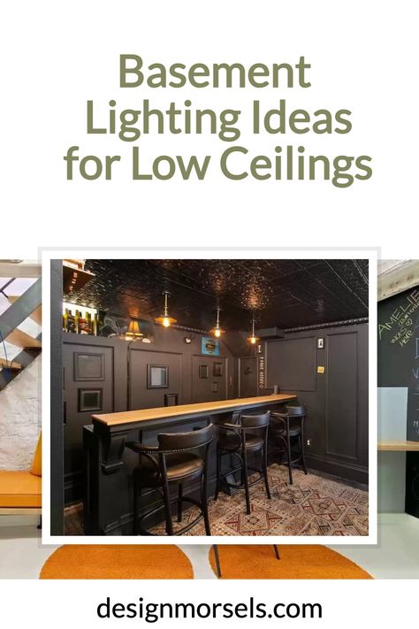 Basement light ideas for low ceilings Low Ceiling Basement, Ceiling Basement, Modern Boho Farmhouse, Coastal Traditional, Custom Bookshelves, Basement Lighting, Low Ceiling Lighting, Recessed Lights, Farmhouse Coastal