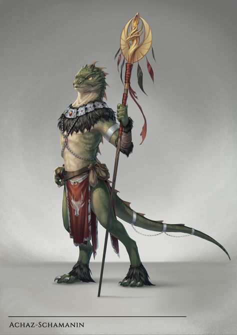 Reptiliano Lizardfolk Cleric, Lizard Folk, Inspiration Story, Humanoid Creatures, Tuk Tuk, Fantasy Races, Dungeons And Dragons Characters, Creature Concept Art, Fantasy Rpg