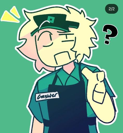 Roblox Art Pfp, Cashier Drawing, Gasa4 Pfp, Cashier Gasa4 Fanart, Cashier Fanart, Cashier Roblox Fanart, Gasa4 Fanart, Roblox Cashier, Cashier Gasa4