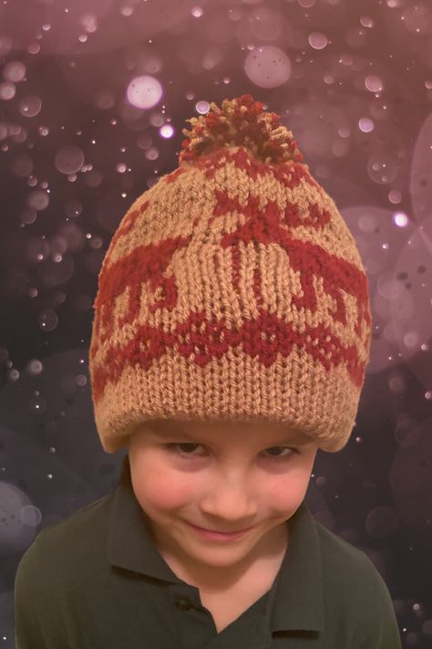 Home Alone Moose Hat Crochet Moose Hat, Knitting Projects Hats, Fair Isle Hat Pattern, Moose Hat, Crochet Moose, Kids Knitting, Fair Isle Hat, Hat Patterns Free, Hat Knitting Pattern