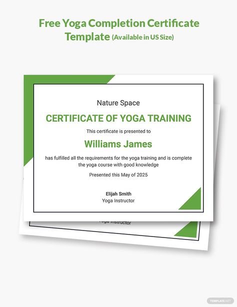 Gift Certificate Template Free, Free Printable Gift Certificates, Graduation Certificate Template, Completion Certificate, Pilates Gifts, Yoga Certification, Free Certificate Templates, Awards Certificates Template, Yoga Lessons