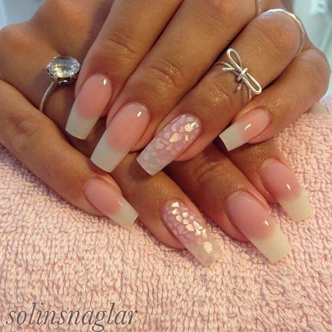 Nails By: Solin American Manicure Nails, American Nails, Natural Acrylic Nails, French Manicure Nails, Neutral Nails, Classy Nails, Fancy Nails, Dope Nails, Short Acrylic Nails