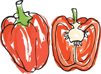 Vegetable Clipart, Vegetable Drawing, Kindergarten Art Lessons, Soul Journey, Red Bell Peppers, Watercolor Fruit, Watercolour Inspiration, Have A Day, Art Lessons Elementary