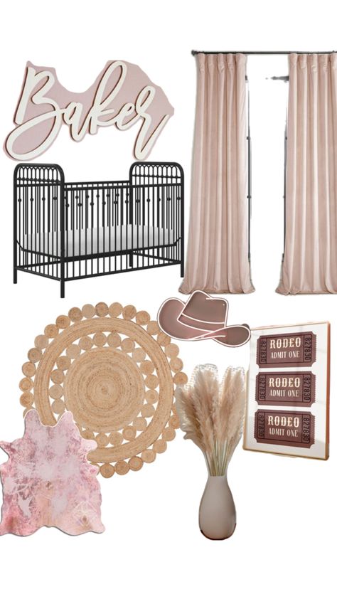 Baby Girl Nursery Western, Pink Western Room, Girl Western Nursery, Western Baby Girl Nursery, Western Girl Nursery, Cowgirl Nursery Theme, Cowgirl Office, Nursery Western, Western Baby Nurseries