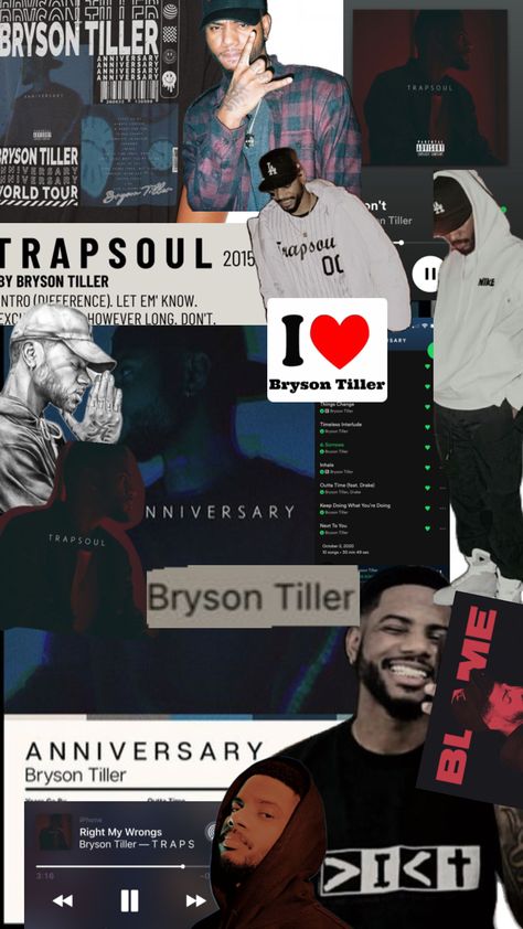 Bryson Tiller Quotes, Bryson Tiller Wallpaper, Rnb Aesthetic, Dior Wallpaper, College Wallpaper, Rnb Music, Pretty Wallpaper Ipad, Cool Album Covers, Rapper Quotes