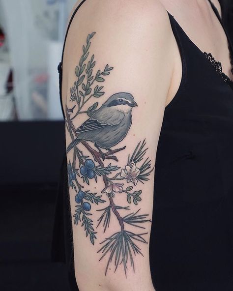 Blueberries and heather for Anna💙 #tattoo #tattoos #plants #flowers #botanical #botanicaltattoos #flowertattoos Berries Tattoo, Anna Tattoo, Tattoos Plants, Bird Tattoos For Women, Bird Tattoos, Being Patient, Flowers Botanical, Birds Tattoo, Plants Flowers