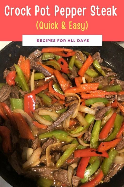 Ww Crockpot Pepper Steak, Cooktop Cove Slow Cooker Pepper Steak, Green Pepper Steak Recipe Crock Pot, Crockpot Pepper Steak Recipes Crock Pots, Pepper Steak In Crockpot, Crock Pot Pepper Steak Recipe, Crockpot Pepper Steak Recipes, Pepper Steak Recipe Crock Pot, Crock Pot Steak Recipes