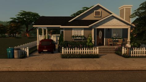 Hey everyone! I've been really inspired lately by the nostalgic aesthetic pioneered by @awingedllama and I wanted to create a small family home that is set in the early 2000s. It includes three... Sims Retro House, Sims 4 Cc Suburban House, La Apartment Building, Sims Small Family House, Bloxburg 90s House, Sims 4 90s House, Sims 4 Large Family Home Layout, Sims 4 Low Income House, Sims 4 Early 2000s Cc