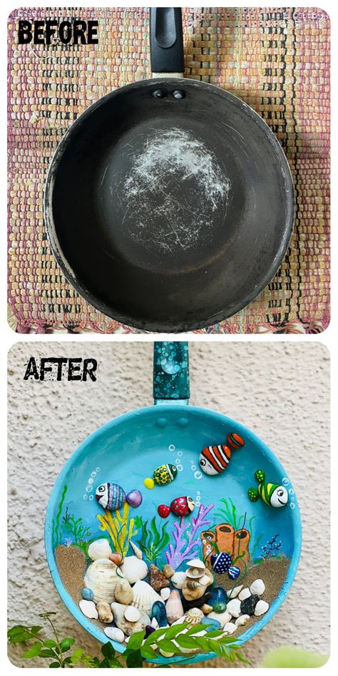 #recycling #reuse #upcycling #upcycle #upcycledhomedecor #bestoutofwaste #waste #homedesign #homedecoration #diy #diyideas #crafts Best Out Of Waste, Upcycled Home Decor, Frying Pan, Frying, Makeup Tips, Daily Life, Youtube Channel, Diy Projects, Recycling