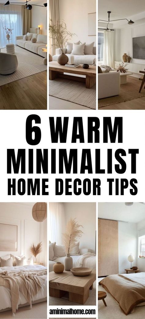 Achieve a cozy, inviting home with warm minimalism. Check out our tips on how to make your space feel comfortable and complete with less. Visit my blog for more decor ideas! #aminimalhome #minimalism #lifestyle #scandi #japandi #homedecor #lifedetox #simpleliving #design #minimalismblog #Home #Decor #DecorInspiration #in #Minimalist #HomeIdeas #Embracing #HomeStyle #Simplicity #Style #HomeDecor #InteriorInspo How To Make Your Home Cozy, Scandi Minimalist Home, Warm Minimalist Home, Scandi Japandi, Warm Minimalism, Warm Home Decor, Modern Minimalist Home, Minimalism Lifestyle, Sleek Furniture