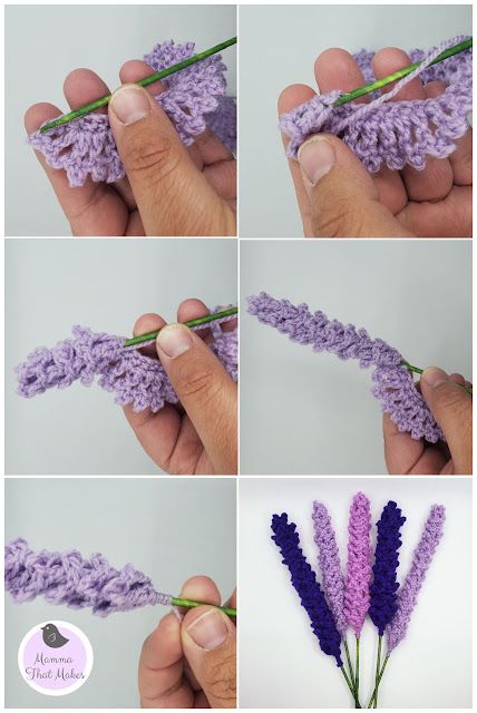 Mamma That Makes: 2023 Crochet A Flower, Crochet Lavender, Lavender Uses, Heather Flower, Angel Babies, Crochet Flowers Easy, Crochet Flowers Free Pattern, Flowers Tutorial, Crochet Plant