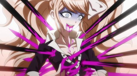 Danganronpa Gif, Danganronpa The Animation, Danganronpa Executions, Enoshima Junko, Danganronpa Junko, Danganronpa Monokuma, Danganronpa Trigger Happy Havoc, Dangan Ronpa, Trigger Happy Havoc