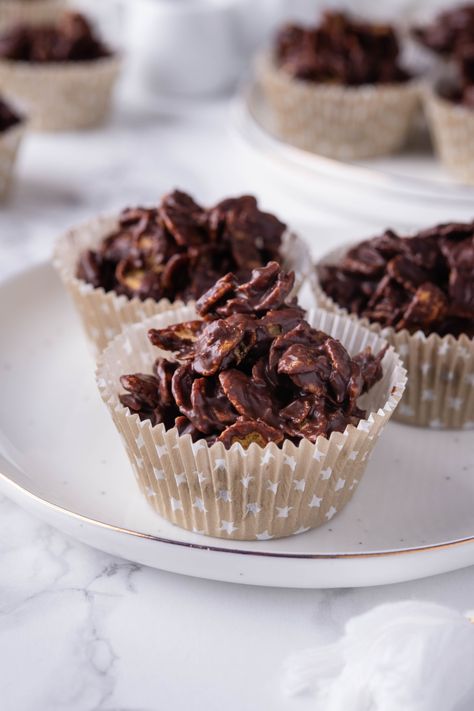 Cornflakes Cookies, Chocolate Cornflakes, Cornflake Cookies, Best Cereal, Chocolate Breakfast, Muffin Papers, Chocolate Mix, Cereal Recipes, Love Eat