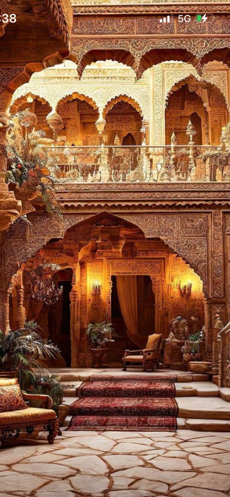 Arabian Architecture, Arabic Architecture, Riad Marrakech, Fantasy Rooms, Indian Architecture, Fantasy House, Fantasy Places, Islamic Architecture, Andalusia