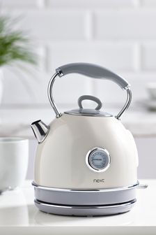 Retro Kettle, Cream Kettle, Induction Hob, Water Level, Heating Element, Home Gadgets, Household Items, 360 Degree, Next Uk