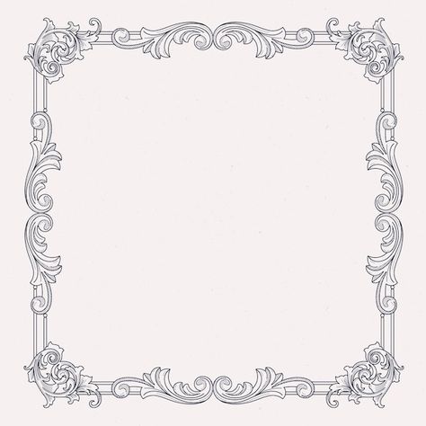 Gothic Illustration Victorian, Gothic Border Frames, Archway Illustration, Victorian Frame Drawing, Gothic Frame Drawing, Goth Frame, Picture Frame Illustration, Gothic Illustration, Gothic Frame