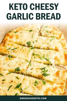 Easy keto cheesy garlic bread will satisfy your cravings for Italian-style breadsticks. You'll love this keto garlic bread appetizer made with low-carb mozzarella fathead dough.  It's so delicious, it's hard to believe that is gluten-free and keto-friendly! Keto Garlic Bread, Keto Brood, Cheese Garlic Bread, Boiled Egg Diet Plan, Cheesy Garlic Bread, Keto Cheese, Makanan Diet, Keto Recipes Dinner, Breadsticks