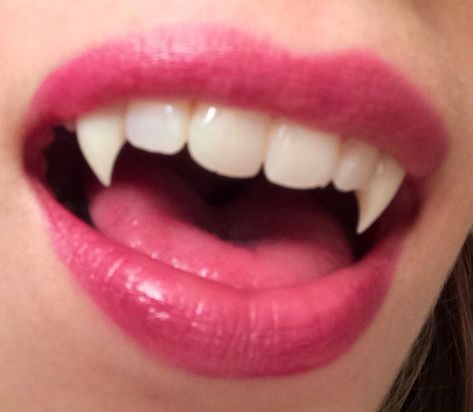 Permanent Vampire Teeth, Fang Implants, Permanent Vampire Fangs, Permanent Fangs, Vampire Fang Aesthetic, Double Fangs, Western Vampire, Gumball Cosplay, Fang Aesthetic