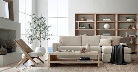 Furniture, Home Decor and Wedding Registry | Crate and Barrel Small Space Sectional, 2 Piece Sectional Sofa, Sectional Sofa With Chaise, Coffee Table With Shelf, Storage Chaise, Apartment Sofa, Sofa Review, U Shaped Sectional, Crate Barrel