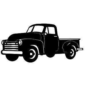 Truck Silhouette, 57 Chevy Trucks, Classic Cars Chevy, 57 Chevy, Old Pickup, Art Clip, Silhouette Images, Classic Truck, Chevy Truck