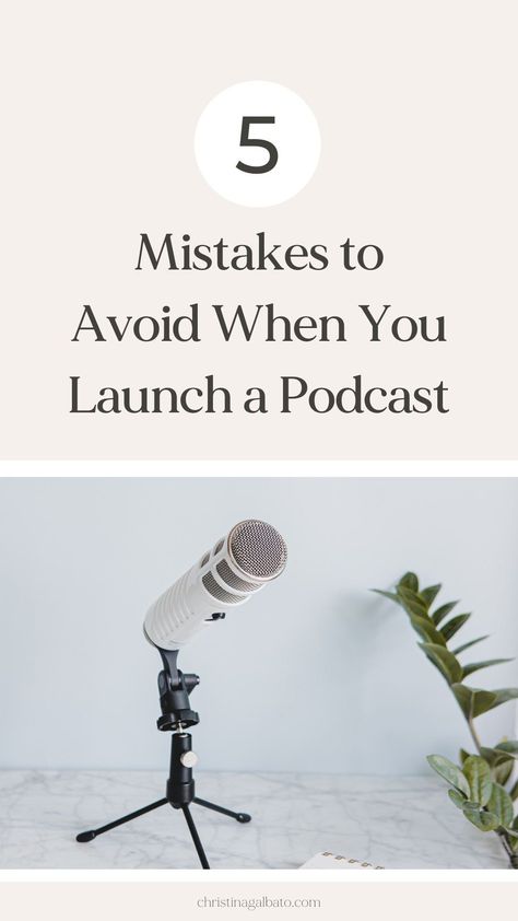 The top 5 podcast mistakes to avoid when you launch a podcast. I'm sharing everything I would do differently if I launched a podcast today! If you’re thinking about launching a podcast, struggling to grow an existing one, or you’re in the thick of a podcast launch, this episode is for you. How To Launch A Podcast, Podcast Launch Checklist, Launching A Podcast, New Episode Podcast Instagram Post, Relationship Podcast Topics, Pod Cast Ideas, Podcast Launch Party Ideas, How To Do A Podcast, Podcast Reels Ideas