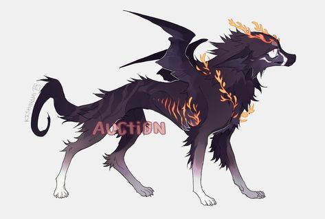 Dragon Dog Hybrid, Dog Hybrid, Animal Drawing Inspiration, Dragon Dog, Animal Oc, Dragon Anatomy, Demon Dog, Wolf Sketch, Cool Character Design