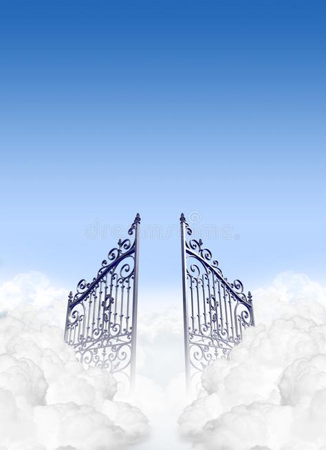 Gates To Heaven, Stairs To Heaven Tattoo, Gates Of Heaven Tattoo, Stairway To Heaven Tattoo, Cemetery Gates, Heaven Images, Heaven Pictures, Heaven Wallpaper, Stairs To Heaven