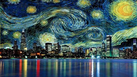 Starry Night Over the Rhone Wallpaper (54 pictures) Van Gogh Wallpaper, Starry Night Wallpaper, Starry Night Painting, Landscape Wall Decor, Arte Van Gogh, The Starry Night, Wallpaper Laptop, Van Gogh Paintings, Van Gogh Art