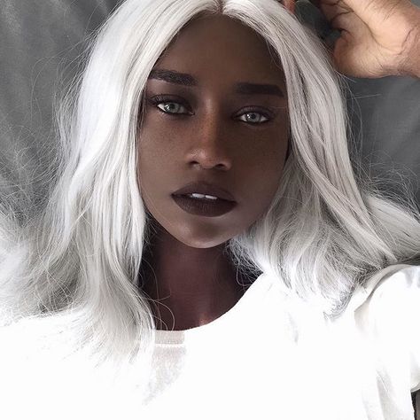 Everywhere she went people would stare at her. Some in awe, jealousy,… #fantasy #Fantasy #amreading #books #wattpad Grey Balayage, White Hair Color, Ombre Highlights, Silver Hair Color, Synthetic Lace Front Wigs, Grunge Hair, Silver Hair, White Hair, Black Is Beautiful