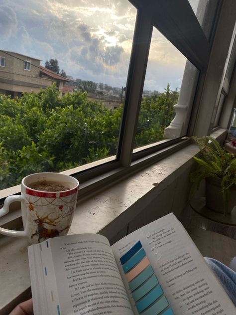 Reading, books, book aesthetic, bookmark, coffee, morning routine, book girl, reading aesthetic, morning aesthetic, clouds Morning Reading, Aesthetic Bookmark, Aesthetic Clouds, Aesthetic Morning, Morning Aesthetic, Reading Aesthetic, Morning Pictures, Girl Reading, Reading Books