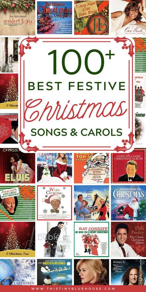 Get into the holiday spirit with these BEST festive Christmas songs & carols. From classic to contemporary this is the best Christmas song collection! #christmasmusic #bestchristmasmusic #christmassongs #bestchristmassongs #bestchristmasmusicforkids #classicchristmassongs #classicchristmascarols Xmas Songs Best Christmas, Christmas Song List, Christmas Music For Kids, Christmas Songs List, A Christmas Carol Themes, Best Christmas Music, Classic Christmas Music, Christmas Carols Lyrics, Christmas Carols Songs