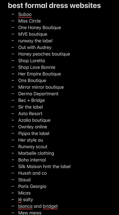 Shein Brands List, Places To Shop For Dresses Online, Dress Websites Online, Where To Buy Dresses Online Shops, Key Words For Amazon Clothes, Clothing Brands To Shop At, Cheap Clothes Online Website, Places To Buy Clothes, Clothing Checklist