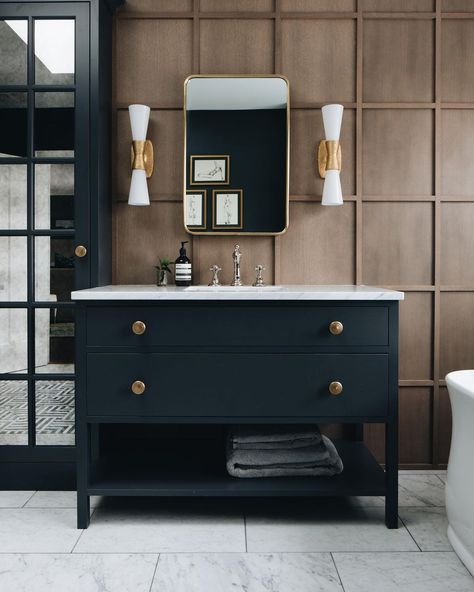 Stoffer Home Cabinetry on Instagram: “Our Vanity Collection has launched!!! We have a collection of four classic vanity styles that come in a wide range of sizes so that you can…” Jean Stoffer Design, Stoffer Home, Double Bath, White Marble Countertops, Luxury House Designs, Kitchen Cabinetry, Cheap Decor, Home Decor Trends, Cheap Home Decor