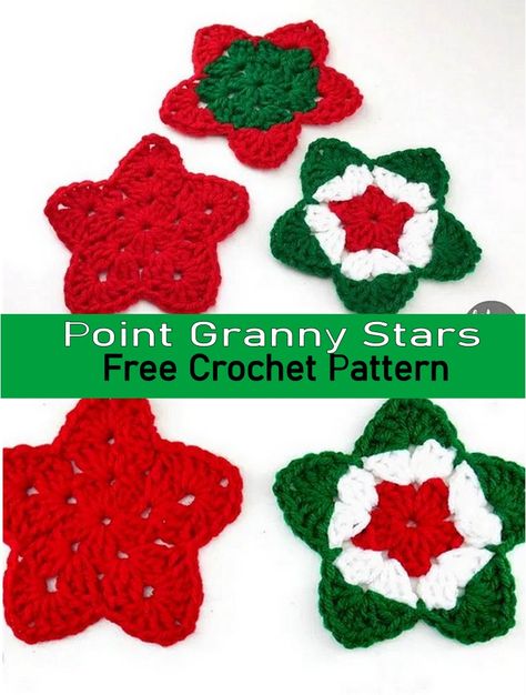 The joys of making beautiful crochet granny stars with our easy-to-follow guide are ideal for beginners! Starting your journey is simple, and with the right pattern, you can avoid common pitfalls like uneven stitches or choosing the wrong type of yarn. Our free crochet granny star pattern is perfect for those new to this delightful hobby, helping you create lovely stars that can brighten your home or serve as special, handmade gifts. Granny Square Star Crochet Pattern, Granny Star Crochet Pattern, Granny Star Crochet, Star Granny Square Pattern, Crochet Star Granny Square, Star Granny Square, Granny Star, Star Crochet Pattern, Crochet Star Patterns