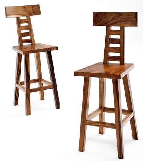 . High Back Bar Stools, Rustic Bar Stools, Kursi Bar, Stool Wood, Natural Furniture, Wooden Toys Plans, Contemporary Bar Stools, Rustic Bar, Designer Bar Stools