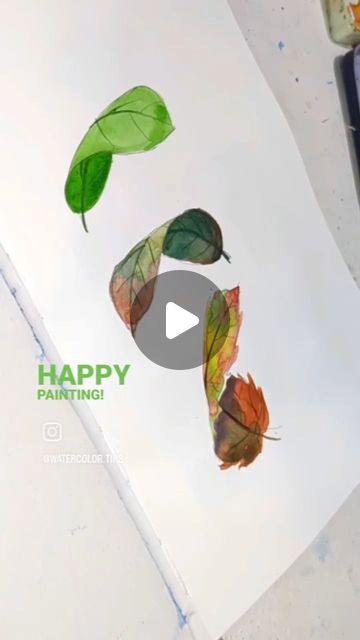 Irshad Ahmad Ansari on Instagram: "Re-post: Want to add a touch of nature to your watercolor paintings? 🍃🎨

Learn how to create lifelike folded leaves in just a few simple steps! Watch, save, and try this technique for yourself.

Don't forget to tag me in your creations! 🖌️

watercolor painting tutorial, realistic leaf painting, step-by-step art, creative watercolor techniques, nature-inspired art

#watercolorpainting #leafpainting #tutorial #art #artreels" Leaf Drawings, Leaf Watercolor Painting, Hydrangeas Flowers, Garden Paintings, Watercolor Painting Tutorial, Creative Watercolor, Flower Types, Watercolor Leaf, Gum Tree