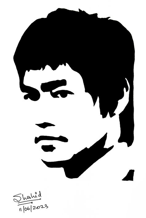 “Do not pray for an easy life, pray for the strength to endure a difficult one.” - Bruce Lee Bruce Lee Stencil, Bruce Lee Cartoon, Bruce Lee Pencil Drawing, Bruce Lee Caricature, Bruce Lee Be Water, Bruce Lee Art, Easy Life, Bruce Lee, Pen Drawing