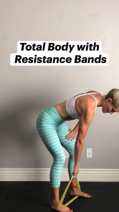 Total Body Workout with Resistance Bands — at home workout! | Workout videos, Full body workout, Fitness body Restraint Band Workout, Arm Workout Elastic Band, Boot Band Workout, Yoga Band Stretches, Yoga With Resistance Bands, Mini Band Abs Workout, Full Body Resistance Band Exercises, Small Band Workout, Easy Resistance Band Workouts