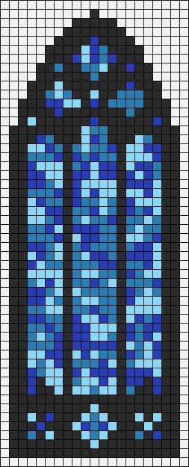 Alpha pattern #163256 variation #329710 Minecraft Glass Pattern, Stained Glass Patterns Minecraft, Stained Glass Alpha Pattern, Detailed Pixel Art Grid, Jellyfish Pixel Art Grid, Witchy Alpha Pattern, Cool Pixel Art Grid, Pixel Art Templates Pattern, Gothic Pixel Art