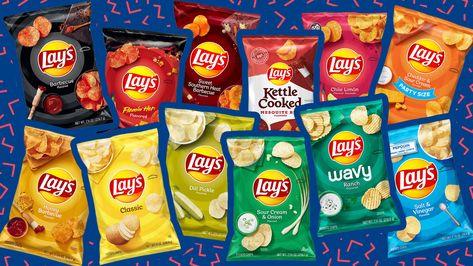 The Best Lay’s Flavors to Buy in 2022 Snack Lays, Barbecue Chips, Taco In A Bag, Lays Flavors, Lays Chips, Lays Potato Chips, Honey Barbecue, Hot Chip, Barbecue Party