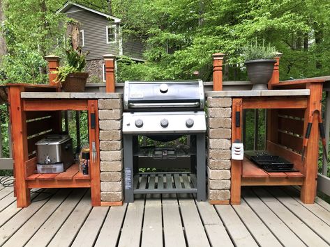 Bbq Backyard, Aesthetic Backyard, Backyard Aesthetic, Kitchen Backyard, Simple Outdoor Kitchen, Backyard Decorating, Camping Backyard, Brunch Aesthetic, Outdoor Brunch