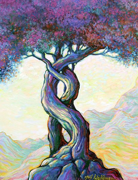 Neil Waldman Sketch Photography, Tree Of Life Painting, Painting Trees, Color Composition, Watercolor Tree, Watercolor Trees, Illusion Art, Nature Art Painting, Tree Drawing